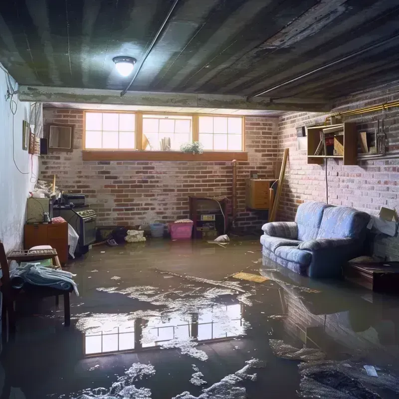 Flooded Basement Cleanup in Home, WA